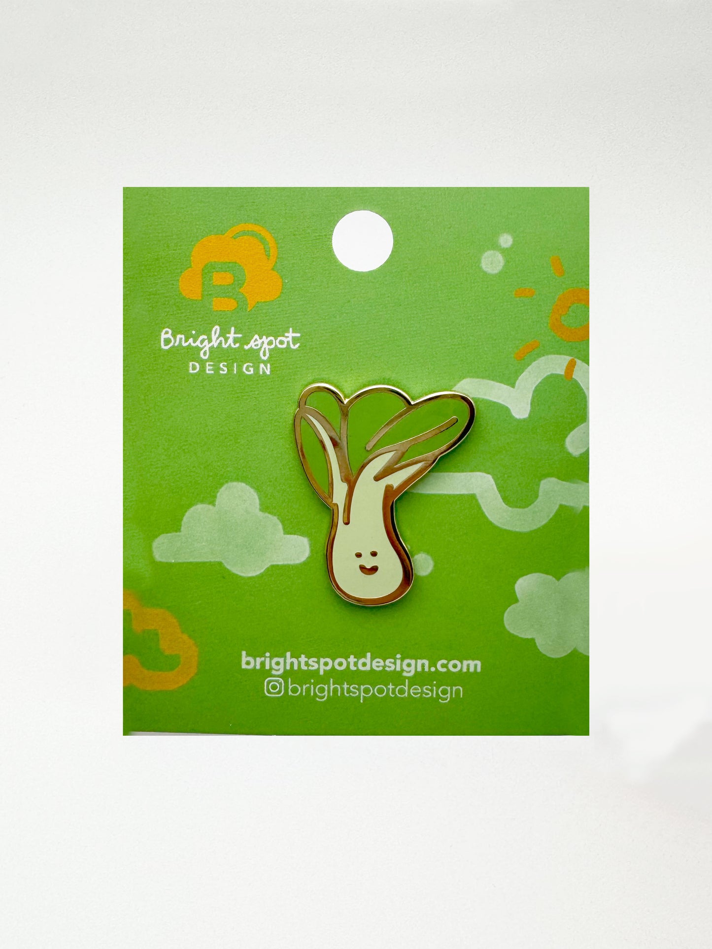 Bok Choy Buddy Enamel Pin