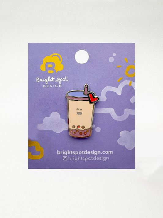 Bubble Best-tea Enamel Pin