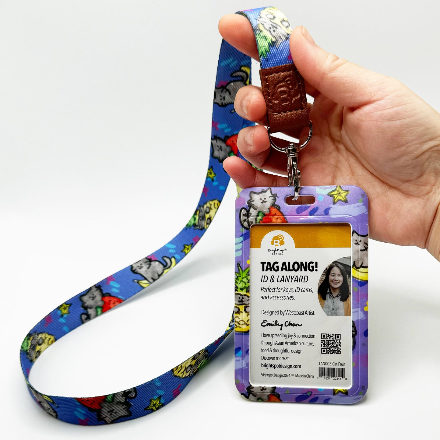 Cat Fruit Lanyard