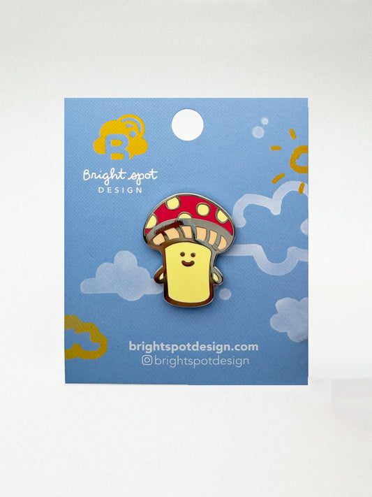 Mushroom Enamel Pin