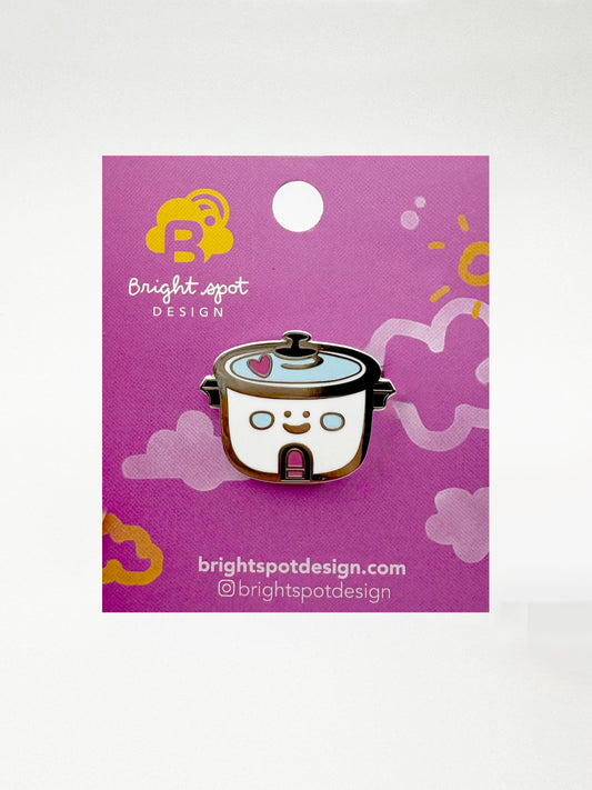 Rice Cooker Enamel Pin