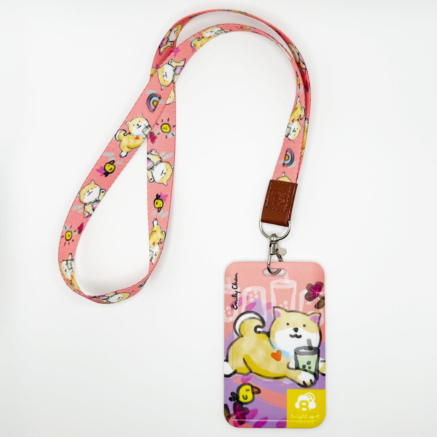 Shiba Boba Lanyard