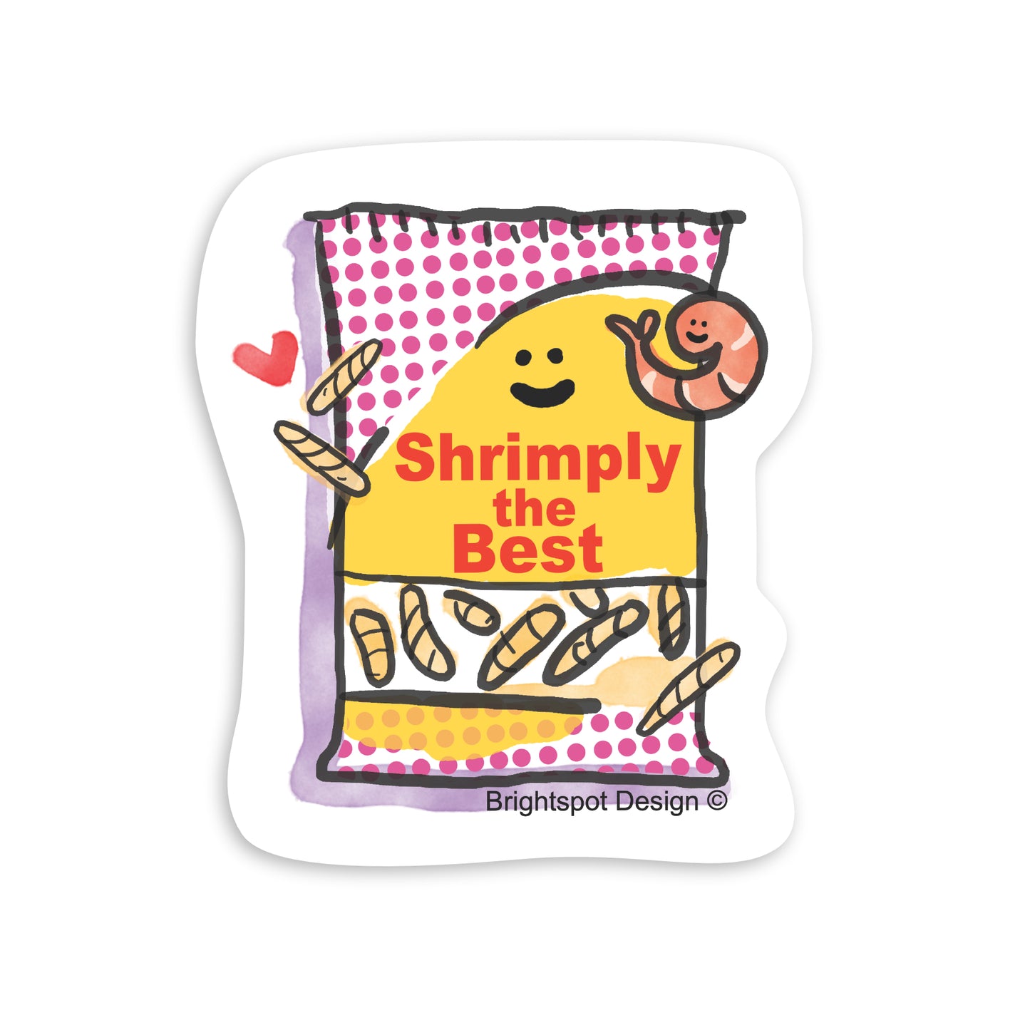 Shrimp Chip Sticker