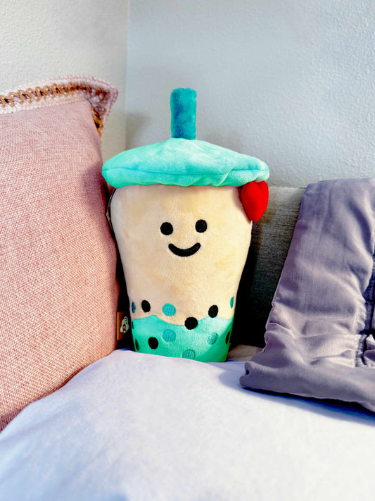 Teal Matcha Mei (Boba Plushie)